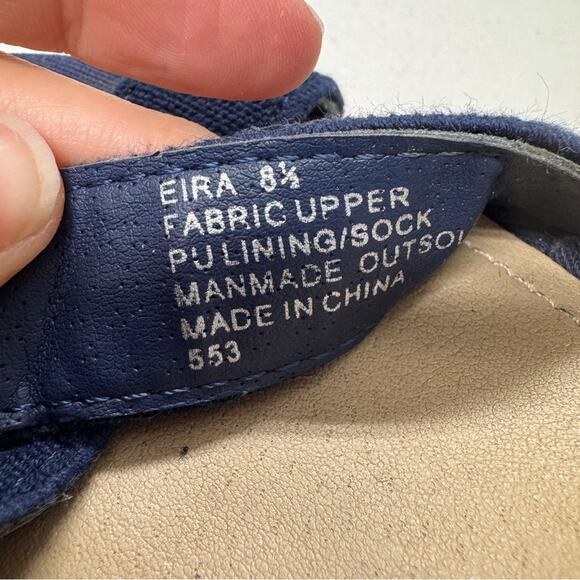 Steve Madden Blue Chambray Espadrille Wedge Sandals Women’s 8.5 Beachy Casual - Picture 8 of 9